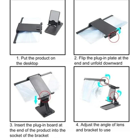 12'' Μεγενθυντικός Φακός με Βάση Τηλεφώνου