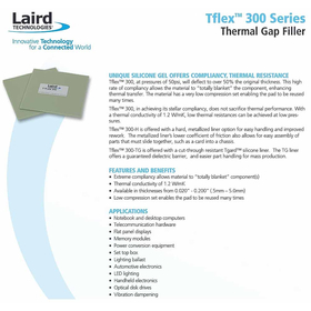 Laird Thermal pad Tflex 300 Series 1.016mm
