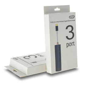 Type-c 3.0 hub x3 + Gigabit Ethernet Black Metal