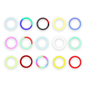 Led Ring Light 33cm rgb 25w Black