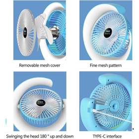 Ανεμιστήρας με Φωτιστικό led g-Rotate (Blue)