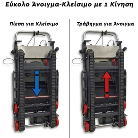 Αναδιπλούμενο Ηλεκτρικό Καρότσι Ανάβασης Σκάλας