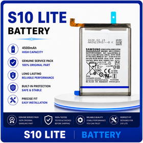 Γνήσια Original Samsung Galaxy S10 Lite , SM-G770F G770 EB-BA907ABY Μπαταρία Battery Li-Ion 4500mAh (Bulk) GH82-21673A (Service Pack By Samsung)
