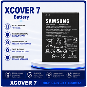 Γνήσια Original Samsung Galaxy Xcover 7 (SM-G556B, SM-G556BU1) EB-BG556GBY Battery Μπαταρία Li-Ion 4050mAh GH43-05199A (Service Pack By Samsung)
