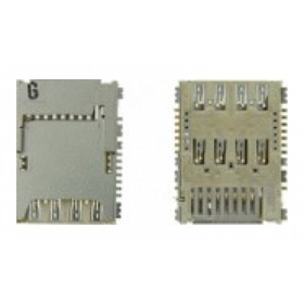 Γνήσιο Original Samsung Galaxy J3 2016 SM-J320F J320, J5 2015 SM-J500F J500 Sim Reader Θύρα Αναγνώστη Κάρτας Σίμ + SD Card Reader Κάρτα Μνήμης 3709-001863
