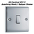 Bg Electrical Npc12 Διακόπτης Μονός 2 Δρόμων Chrome