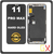 HQ OEM Συμβατό Για Apple iPhone 11 Pro Max, iPhone 11 ProMax (A2218, A2161) GX Hard Super Retina XDR OLED LCD Display Screen Οθόνη + Touch Screen Digitizer Μηχανισμός Οθόνη Αφής Black Μαύρο (Premium A+)