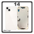 HQ OEM Συμβατό Με Apple iPhone 14, iPhone14 (A2882, A2649) Rear Back Battery Cover Middle Frame + Housing Πίσω Κάλυμμα Καπάκι Πλάτη Μπαταρίας - Σασί + Camera Lens Τζαμάκι Κάμερας + Side Keys  + Sim Tray Θήκη Κάρτας + Flashlight + NFC​ White Άσπρο (Premium A+)