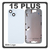 HQ OEM Συμβατό Με Apple iPhone 15 Plus, iPhone 15+ (A3094, A2847) Rear Back Battery Cover Middle Frame + Housing Πίσω Κάλυμμα Καπάκι Πλάτη Μπαταρίας - Σασί + Camera Lens Τζαμάκι Κάμερας + Side Keys + Sim Tray + Magsafe Blue Μπλε (Premium A+)