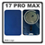 HQ OEM Συμβατό Με Apple 17 Pro Max (A3526, A3257) Rear Back Battery Cover Πίσω Κάλυμμα Καπάκι Πλάτη Μπαταρίας + Magnet Μαγνήτης Blue Μπλε (Premium A+)