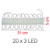 Led Strip 12volt rgb Bright 20x3 Diodes